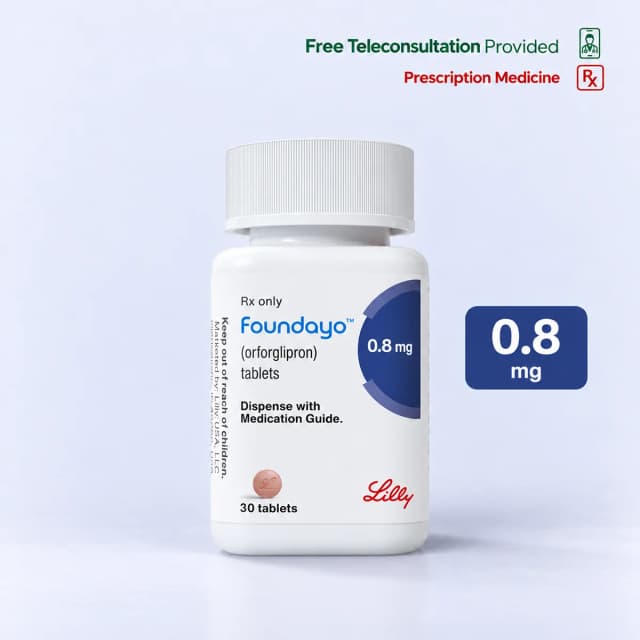 Foundayo 0.8 mg Tablets (Orforglipron)