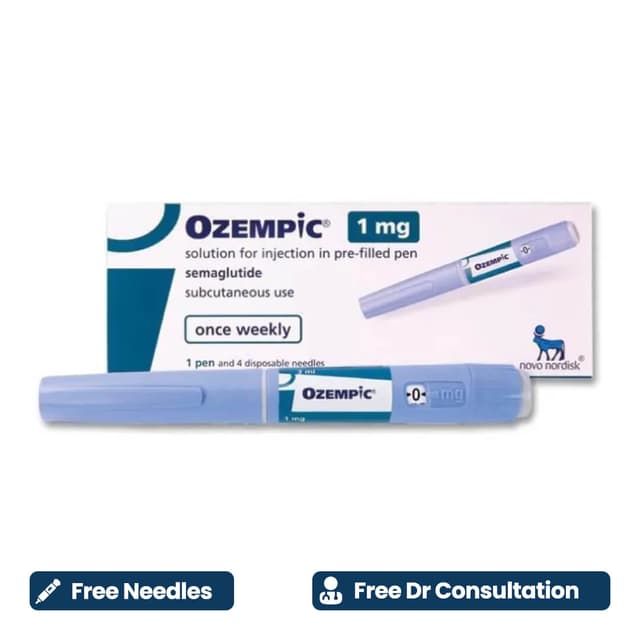 Free Prescription + Ozempic1 mg (Needles included)