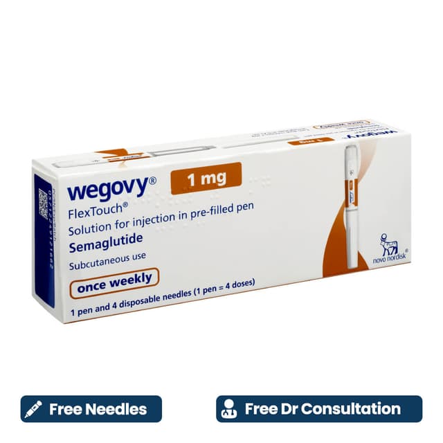 Wegovy 1mg Flextouch Pre-Filled Pen (Needles included)