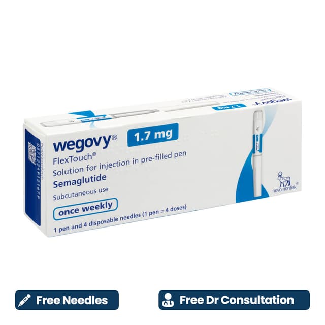 Wegovy 1.7mg Flextouch Pre-Filled Pen (Needles included)