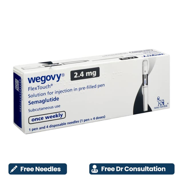 Wegovy 2.4 mg Flextouch Pre-Filled Pen (Needles included)